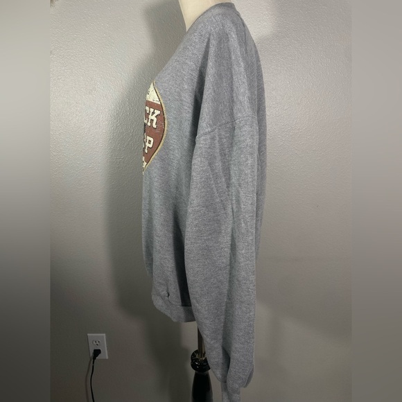 American Tradition Men's Size XL Solid Grey Long Sleeve crewneck Sweatshirt - Picture 6 of 9